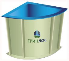 ГРИНЛОС Купель 1200*1200*1500 Угловая